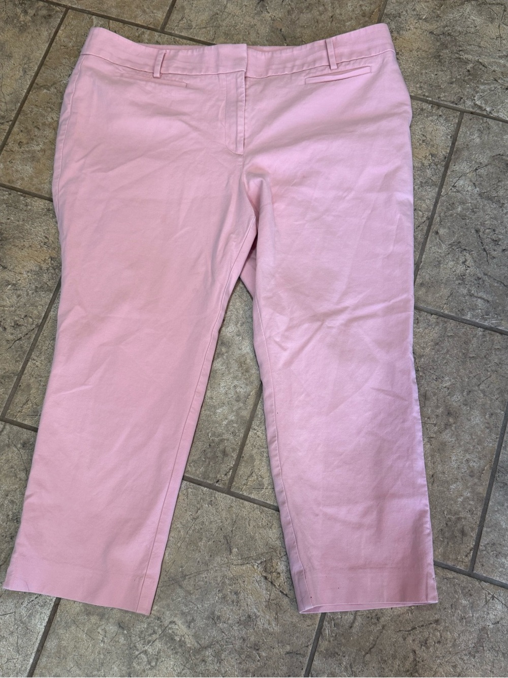 LOFT Julie High-Rise Blush Pink Pants Riviera size 16
